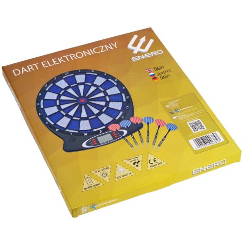 TARCZA DART ELEKTRONICZNY ENERO 43CM + 6 LOTEK TARCZA DART ELEKTRONICZNY ENERO 43CM + 6 LOTEK