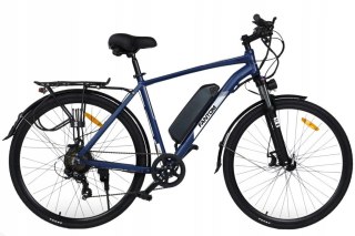 ROWER ELEKTRYCZNY Niebieski 28 TREKKINGOWY ZE WSPOMAGANIEM 60-70km Shimano