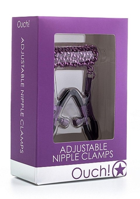 Adjustable Nipple Clamps - Purple Adjustable Nipple Clamps - Purple