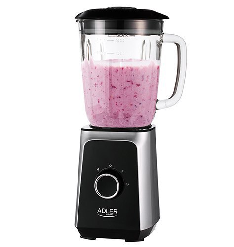 Adler | Blender | AD 4076 | Tabletop | 1000 W | Materiał słoika Szkło | Pojemność słoika 1,5 L | Kruszenie lodu | Czarny Adler | Blender | AD 4076 | Tabletop | 1000 W | Materiał słoika Szkło | Pojemność słoika 1,5 L | Kruszenie lodu | Czarny