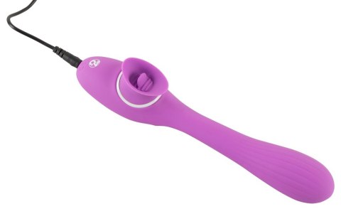 Podwójny masażer łechtaczki wibrator 10trybów 22cm