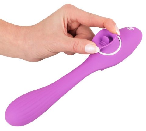 Podwójny masażer łechtaczki wibrator 10trybów 22cm