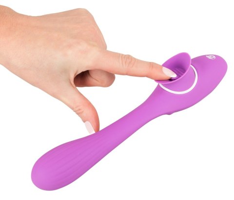 Podwójny masażer łechtaczki wibrator 10trybów 22cm