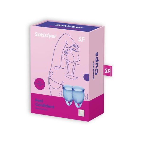 Kubeczki menstruacyjne satisfyer feel confident x2 Kubeczki menstruacyjne satisfyer feel confident x2