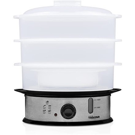 Tristar | Parowar spożywczy | VS-3914 | Srebrny | 1200 W | Pojemność 11 L | Liczba koszy 3 Tristar | Parowar spożywczy | VS-3914 | Srebrny | 1200 W | Pojemność 11 L | Liczba koszy 3