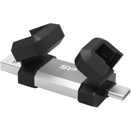 Silicon Power Dual USB Drive | Mobile C51 | 128 GB | USB Type-A i USB Type-C | Srebrny Silicon Power Dual USB Drive | Mobile C51 | 128 GB | USB Type-A i USB Type-C | Srebrny