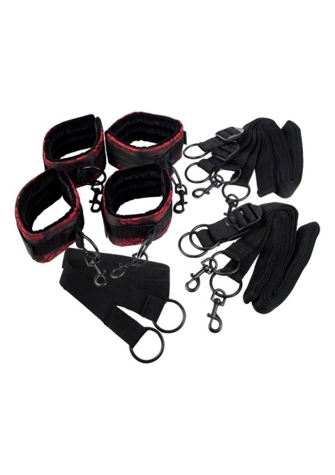 Zestaw bdsm bondage pasy do przypinania do łóżka Zestaw bdsm bondage pasy do przypinania do łóżka