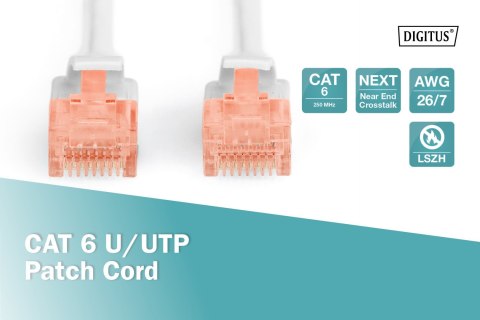 Digitus | CAT 6 | Kabel krosowy | Skrętka nieekranowana (UTP) | Męski | RJ-45 | Męski | RJ-45 | Szary | 5 m Digitus | CAT 6 | Kabel krosowy | Skrętka nieekranowana (UTP) | Męski | RJ-45 | Męski | RJ-45 | Szary | 5 m
