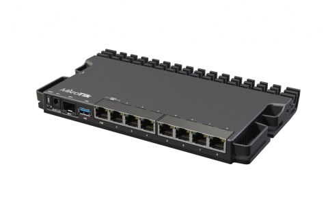 MikroTik Wired Ethernet Router RB5009UG+S+IN, Quad core 1.4 GHz CPU, 1xSFP+, 7xGigabit LAN, 1x2.5G LAN, 1xUSB, Can be powered in MikroTik Wired Ethernet Router RB5009UG+S+IN, Quad core 1.4 GHz CPU, 1xSFP+, 7xGigabit LAN, 1x2.5G LAN, 1xUSB, Can be powered in