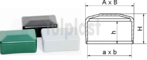 NASADKA NA SŁUPEK 40*60MM NSP 480 ZIELONA NASADKA NA SŁUPEK 40*60MM NSP 480 ZIELONA