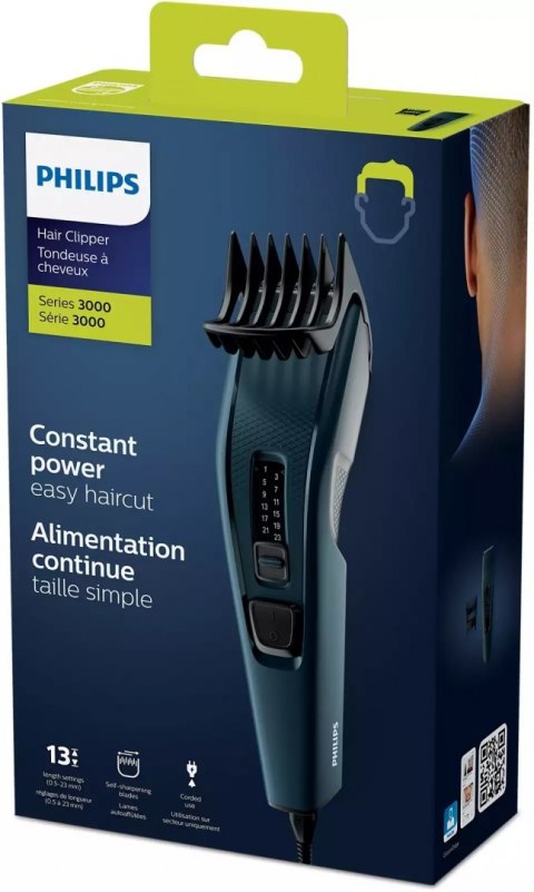 Philips | HC3505/15 | Maszynka do strzyżenia włosów | Przewodowa | Liczba kroków długości 13 | Dokładność kroku 2 mm | Czarny/Ni Philips | HC3505/15 | Maszynka do strzyżenia włosów | Przewodowa | Liczba kroków długości 13 | Dokładność kroku 2 mm | Czarny/Ni