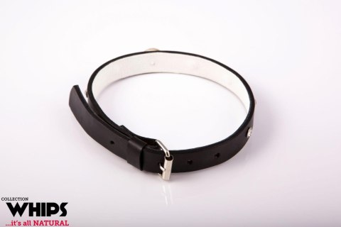 Obroża bdsm damska biała wąska skóra naturalna sex Obroża bdsm damska biała wąska skóra naturalna sex