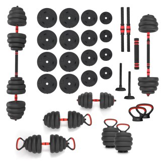 SGN140 PRO SET 6W1 ZESTAW CIĘŻARÓW 40KG HMS