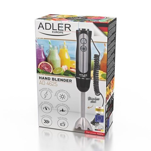 Adler | AD 4625b | Blender ręczny | Blender ręczny | 850 W | Liczba prędkości 5 | Tryb Turbo | Czarny Adler | AD 4625b | Blender ręczny | Blender ręczny | 850 W | Liczba prędkości 5 | Tryb Turbo | Czarny