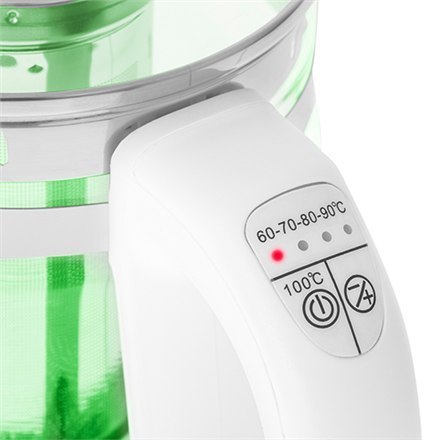 Adler | Czajnik | AD 1299 | Elektryczny | 2200 W | 1,5 L | Szkło/stal nierdzewna | Podstawa obrotowa 360° | Biały Adler | Czajnik | AD 1299 | Elektryczny | 2200 W | 1,5 L | Szkło/stal nierdzewna | Podstawa obrotowa 360° | Biały