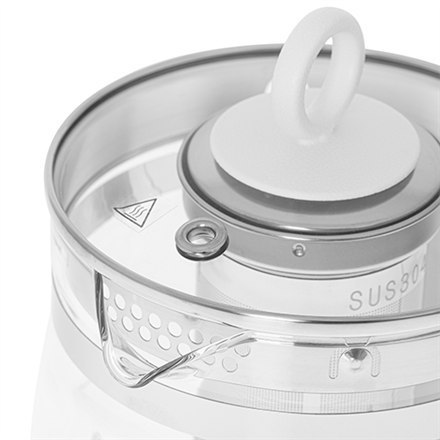 Adler | Czajnik | AD 1299 | Elektryczny | 2200 W | 1,5 L | Szkło/stal nierdzewna | Podstawa obrotowa 360° | Biały Adler | Czajnik | AD 1299 | Elektryczny | 2200 W | 1,5 L | Szkło/stal nierdzewna | Podstawa obrotowa 360° | Biały