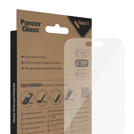 PanzerGlass | Ochraniacz ekranu - szkło | Apple iPhone 14 Pro | Politereftalan etylenu (PET) | Przezroczysty PanzerGlass | Ochraniacz ekranu - szkło | Apple iPhone 14 Pro | Politereftalan etylenu (PET) | Przezroczysty