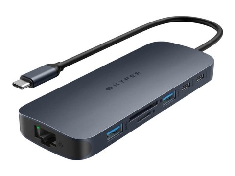 Hyper HyperDrive EcoSmart Gen.2 Dual HDMI USB-C 11-in-1 Hub w 140 W PD3.1 Pass-Thru - For MST enabled devices Hyper HyperDrive EcoSmart Gen.2 Dual HDMI USB-C 11-in-1 Hub w 140 W PD3.1 Pass-Thru - For MST enabled devices
