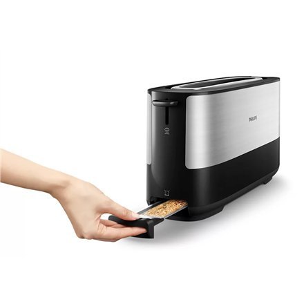 Philips | HD2692/90 Viva Collection | Toster | Moc 950 W | Liczba gniazd 2 | Materiał obudowy Metal/Plastik | Czarny Philips | HD2692/90 Viva Collection | Toster | Moc 950 W | Liczba gniazd 2 | Materiał obudowy Metal/Plastik | Czarny
