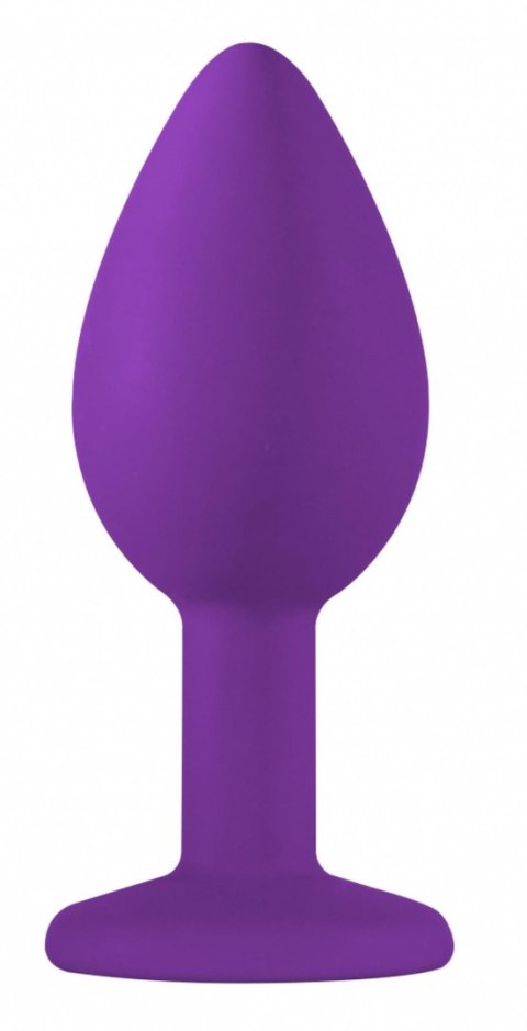Sex korek analny silikonowy z kryształkiem 7cm Sex korek analny silikonowy z kryształkiem 7cm