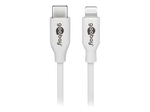Goobay | Lightning - kabel USB-C do ładowania i synchronizacji | USB-C do Lightning Apple Lightning męski (8-stykowy) | USB-C mę Goobay | Lightning - kabel USB-C do ładowania i synchronizacji | USB-C do Lightning Apple Lightning męski (8-stykowy) | USB-C mę