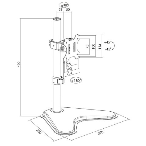 Logilink | Uchwyt na biurko do monitora| BP0044 | 13-32 " | Maksymalna waga 8 kg | Czarny Logilink | Uchwyt na biurko do monitora| BP0044 | 13-32 " | Maksymalna waga 8 kg | Czarny
