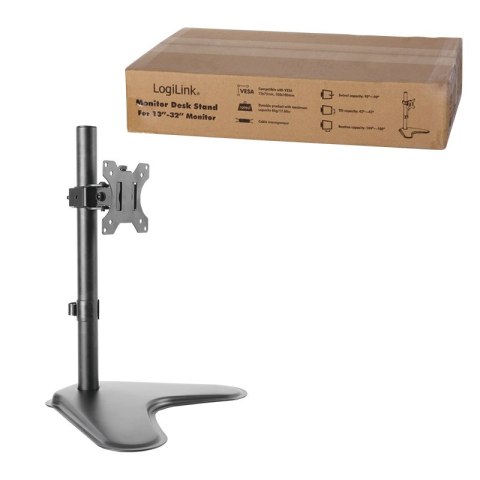 Logilink | Uchwyt na biurko do monitora| BP0044 | 13-32 " | Maksymalna waga 8 kg | Czarny Logilink | Uchwyt na biurko do monitora| BP0044 | 13-32 " | Maksymalna waga 8 kg | Czarny