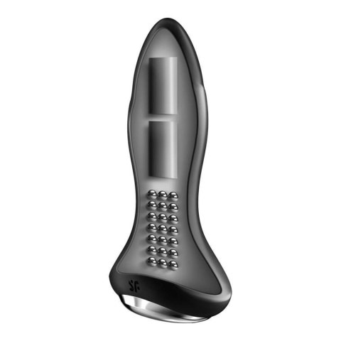 Czarny wibrujący plug zatyczka wibrator analny Czarny wibrujący plug zatyczka wibrator analny