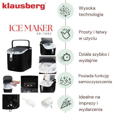 AUTOMATYCZNA KOSTKARKA DO LODU 1,2L 100W KLAUSBERG KB-7882 KLAUSBERG