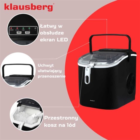 AUTOMATYCZNA KOSTKARKA DO LODU 1,2L 100W KLAUSBERG KB-7882 KLAUSBERG