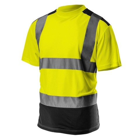 KOSZULKA T-SHIRT OSTRZEGAWCZY CIEMNY DÓŁ ŻÓŁTY M KOSZULKA T-SHIRT OSTRZEGAWCZY CIEMNY DÓŁ ŻÓŁTY M