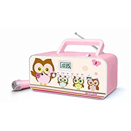 Muse | M-29KP | Przenośny radio odtwarzacz CD/MP3 z USB | 30 W | Różowy Muse | M-29KP | Przenośny radio odtwarzacz CD/MP3 z USB | 30 W | Różowy