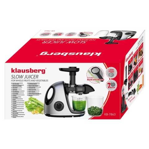 SOKOWIRÓWKA WYCISKARKA WOLNOOBROTOWA KLAUSBERG KB-7863 KLAUSBERG