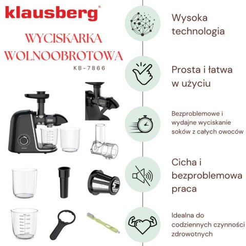 SOKOWIRÓWKA WYCISKARKA WOLNOOBROTOWA  KB-7866 