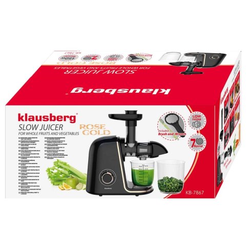 SOKOWIRÓWKA WYCISKARKA WOLNOOBROTOWA KLAUSBERG KB-7867 KLAUSBERG