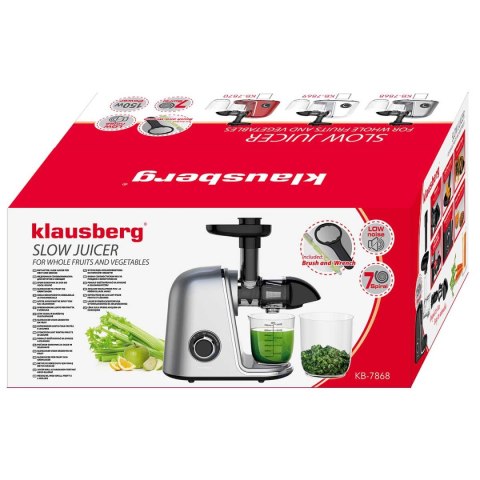 SOKOWIRÓWKA WYCISKARKA WOLNOOBROTOWA KLAUSBERG KB-7868 KLAUSBERG