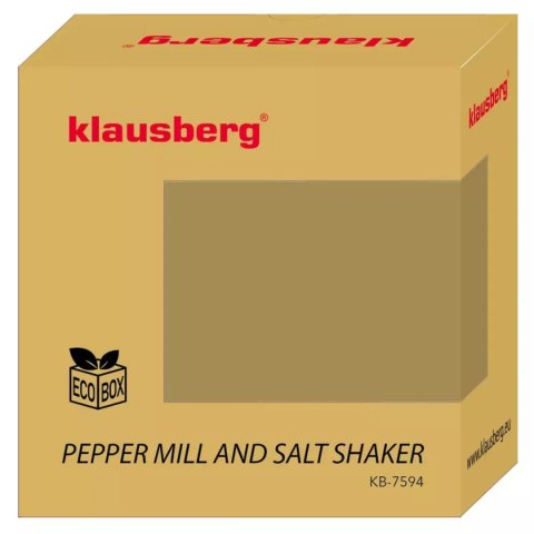 AKACJOWY MŁYNEK DO PIEPRZU + SOLNICZKA KLAUSBERG KB-7594 KLAUSBERG