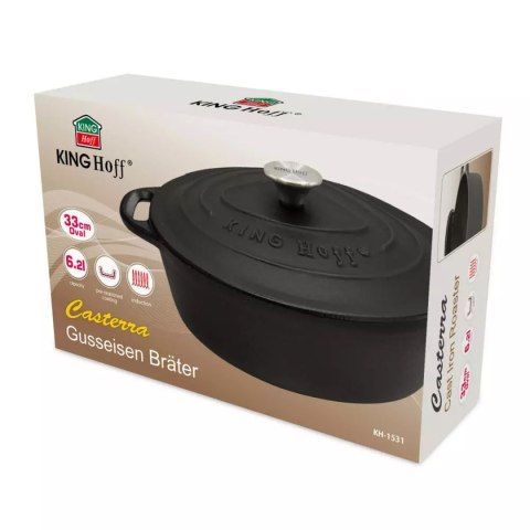 BRYTFANNA ŻELIWNA 33cm 6,2L KINGHOFF KH-1531 KINGHOFF BRYTFANNA ŻELIWNA 33cm 6,2L KINGHOFF KH-1531 KINGHOFF