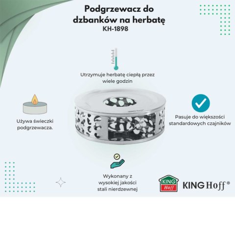 PODGRZEWACZ STALOWY DO ZAPARZACZY DZBANKÓW KINGHOFF KH-1898 KINGHOFF