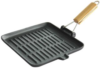 ŻELIWNA PATELNIA GRILLOWA  KH-1107 24cm 