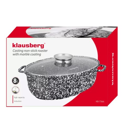 BRYTFANNA CERAMICZNA 38cm Z POKRYWĄ  KB-7366 
