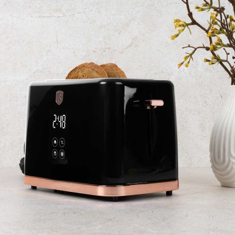 CZAJNIK ELEKTRYCZNY 1,7L + TOSTER CYFROWY BERLINGER HAUS BH-9540 BLACK ROSE BERLINGER HAUS