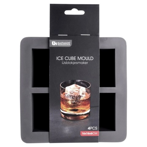 FORMA SILIKONOWA NA 4 KOSTKI LODOWE BARMAŃSKIE XXL DO DRINKÓW 259654 EXCELLENT HOUSWARE