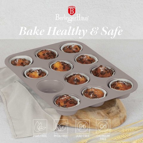 FORMA TYTANOWA DO 12 MUFFINEK BERLINGER HAUS BH-7947 TAUPE BERLINGER HAUS