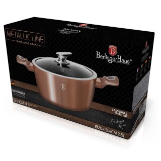 GARNEK GRANITOWY 24cm BERLINGER HAUS ROSE GOLD BH-1515 BERLINGER HAUS