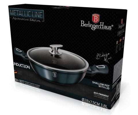 GARNEK GRANITOWY 28cm BERLINGER HAUS AQUAMARINE LINE BH-1877 BERLINGER HAUS GARNEK GRANITOWY 28cm BERLINGER HAUS AQUAMARINE LINE BH-1877 BERLINGER HAUS