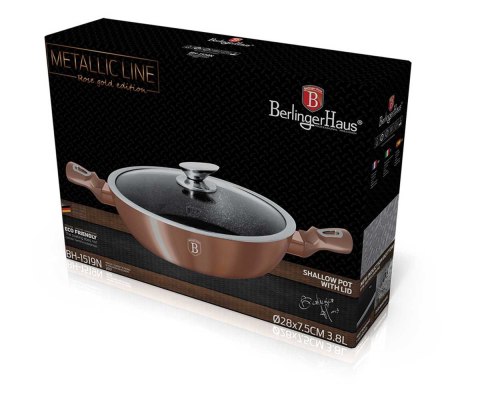 GARNEK GRANITOWY 28cm BERLINGER HAUS BH-1519 ROSE GOLD BERLINGER HAUS