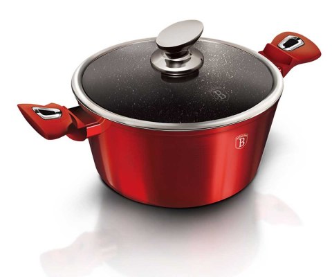 GARNEK GRANITOWY 28cm BERLINGER HAUS RED METALLIC LINE BH-1258 BERLINGER HAUS