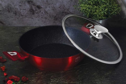 GARNEK GRANITOWY 28cm BERLINGER HAUS RED METALLIC LINE BH-1263 BERLINGER HAUS