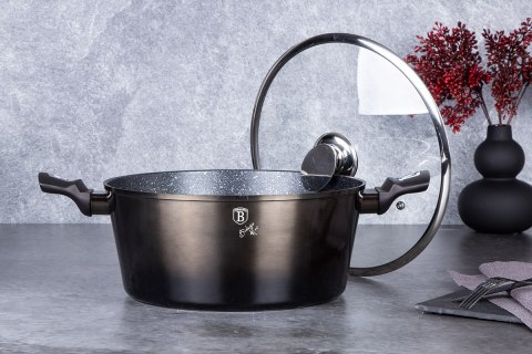 GARNEK GRANITOWY 28cm BERLINGERHAUS BH-6606 SHINY BLACK BERLINGER HAUS